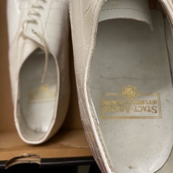 Stacy Adams sz 12 White Gator Men’s Dress Shoe - Picture 2 of 6